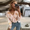 New Princesse Fleurie Blouse à Fleurs Fluide