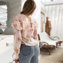 New Princesse Fleurie Blouse à Fleurs Fluide