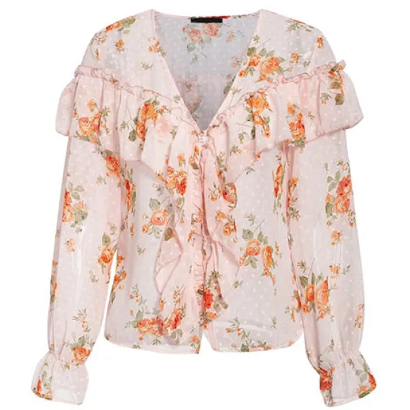 New Princesse Fleurie Blouse à Fleurs Fluide