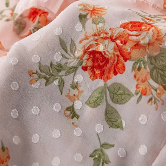 New Princesse Fleurie Blouse à Fleurs Fluide