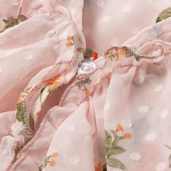 New Princesse Fleurie Blouse à Fleurs Fluide