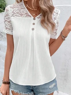 Online Princesse Fleurie Blouse Blanche Fleurie