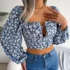 Shop Princesse Fleurie Blouse Courte Fleurie