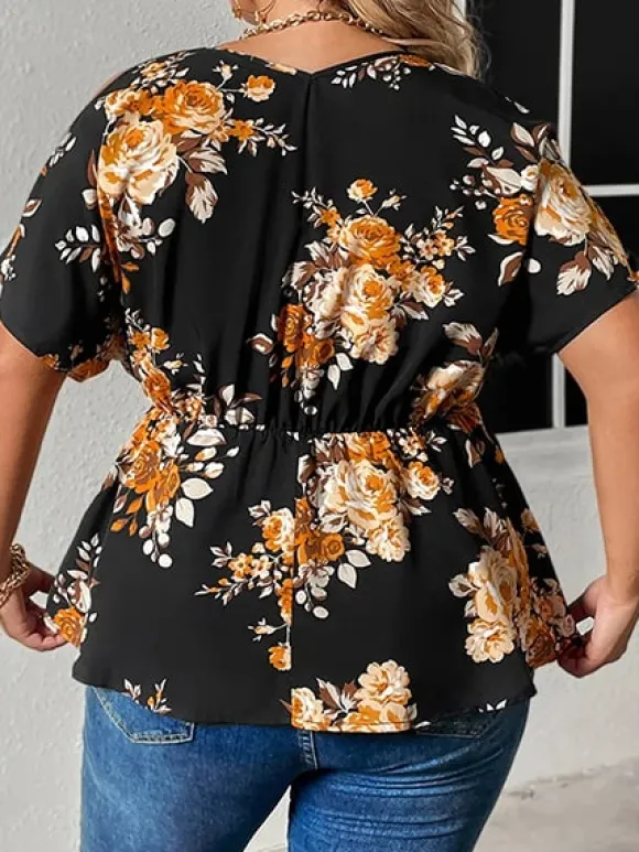 Flash Sale Princesse Fleurie Blouse Fleurie Grande Taille