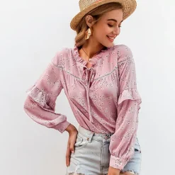 Clearance Princesse Fleurie Blouse Fleurie Rose