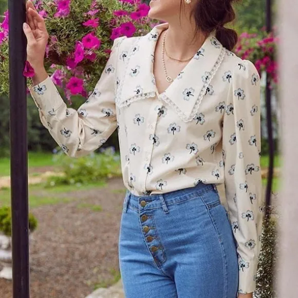 Flash Sale Princesse Fleurie Blouse Fleurie Vintage
