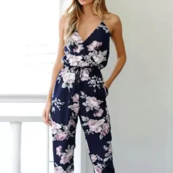 Fashion Princesse Fleurie Combinaison Imprimé Fleuri
