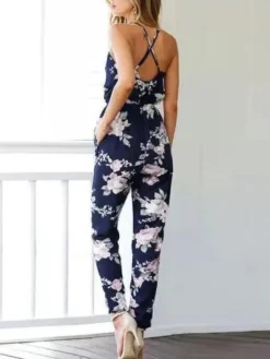 Fashion Princesse Fleurie Combinaison Imprimé Fleuri
