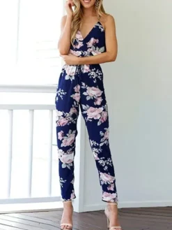 Fashion Princesse Fleurie Combinaison Imprimé Fleuri