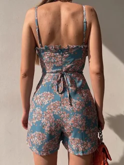New Princesse Fleurie Combishort Fleuri Effet Robe