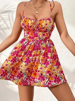 Shop Princesse Fleurie Combishort Fleuri Fluide