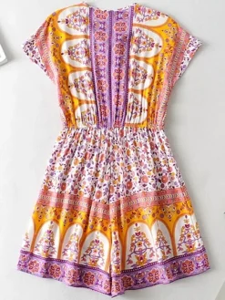 Hot Princesse Fleurie Combishort Fleuri Hippie