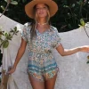 Cheap Princesse Fleurie Combishort Imprimé Fleuri