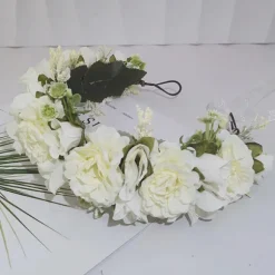 Shop Princesse Fleurie Couronne de Fleurs Blanches