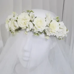 Shop Princesse Fleurie Couronne de Fleurs Blanches