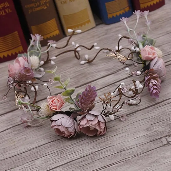 Clearance Princesse Fleurie Couronne de Fleurs Mariage Champêtre