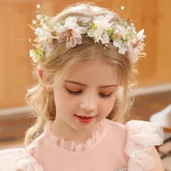 New Princesse Fleurie Couronne de Fleurs Petite Fille
