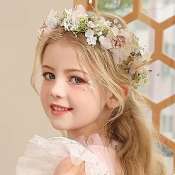 New Princesse Fleurie Couronne de Fleurs Petite Fille