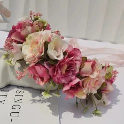 Cheap Princesse Fleurie Couronne de Fleurs Rose