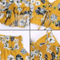Cheap Princesse Fleurie Ensemble Top et Short Fleuri