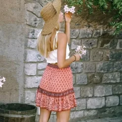 Outlet Princesse Fleurie Jupe Courte Fleurie Bohème