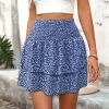 New Princesse Fleurie Jupe Courte Fleurie Taille Haute