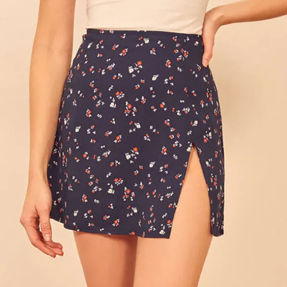 Cheap Princesse Fleurie Jupe Droite Courte Fleurie