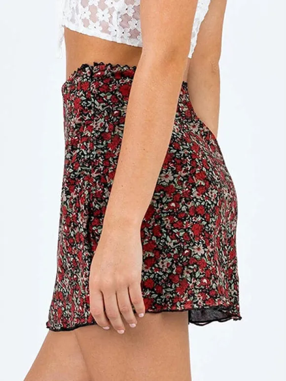 Flash Sale Princesse Fleurie Jupe Fleurie Courte Cintrée