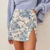 Flash Sale Princesse Fleurie Jupe Fleurie Courte Fendue