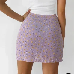 Store Princesse Fleurie Jupe Fleurie Courte Pompons