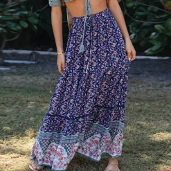 Shop Princesse Fleurie Jupe Fleurie Maxi