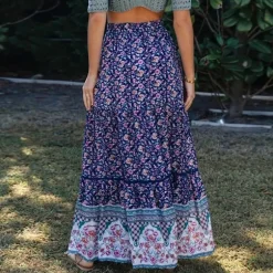 Shop Princesse Fleurie Jupe Fleurie Maxi