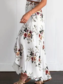 Best Princesse Fleurie Jupe Longue Blanche Fleurie