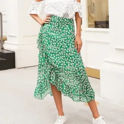 Fashion Princesse Fleurie Jupe Longue Fleurie Mousseline