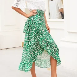Fashion Princesse Fleurie Jupe Longue Fleurie Mousseline