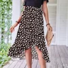 Sale Princesse Fleurie Jupe Longue Fleurie Noire