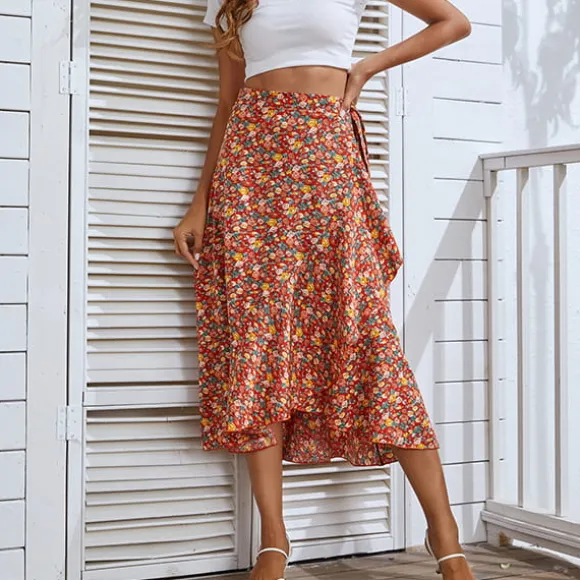 Discount Princesse Fleurie Jupe Longue Fleurie Plage