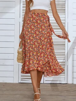 Discount Princesse Fleurie Jupe Longue Fleurie Plage