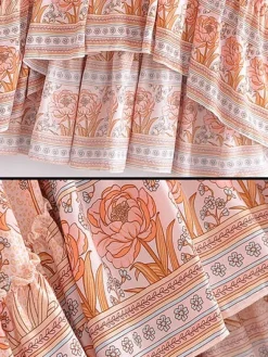 Best Princesse Fleurie Jupe Longue Fleurie Rose