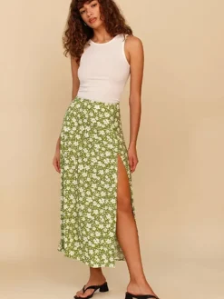 New Princesse Fleurie Jupe Longue Fleurie Taille Haute