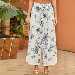 Discount Princesse Fleurie Pantalon Blanc Fleuri