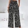 Cheap Princesse Fleurie Pantalon Noir Fleuri