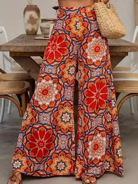 Flash Sale Princesse Fleurie Pantalon Palazzo Fleuri