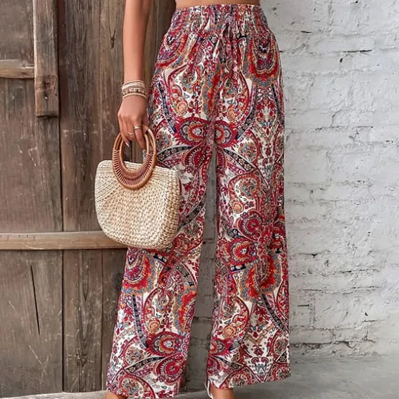 Best Princesse Fleurie Pantalon Évasé Fleuri