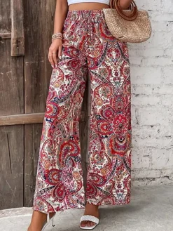 Best Princesse Fleurie Pantalon Évasé Fleuri