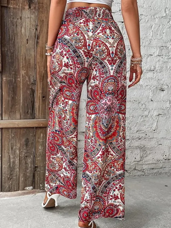 Best Princesse Fleurie Pantalon Évasé Fleuri