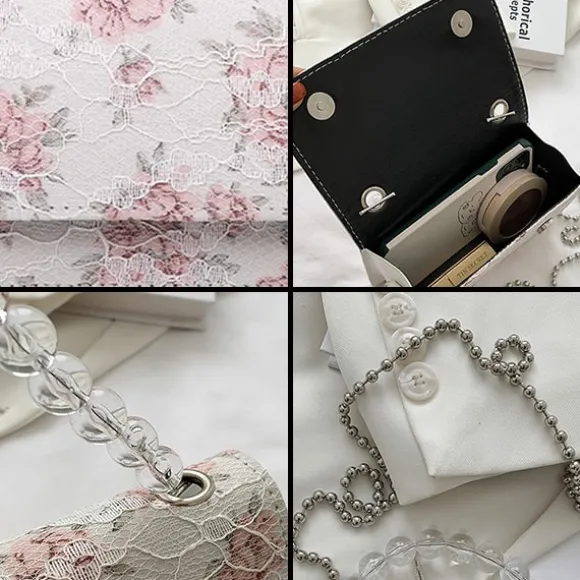 Outlet Princesse Fleurie Pochette Femme Fleurie
