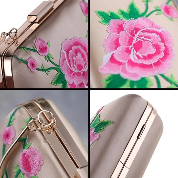 Clearance Princesse Fleurie Pochette Soirée Fleurie
