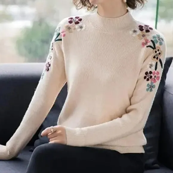 Online Princesse Fleurie Pull Motif Fleuri Femme