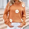 Cheap Princesse Fleurie Pull Tricot Fleuri